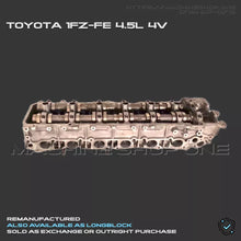 Load image into Gallery viewer, Toyota 1FZ 4.5 loaded  Cylinder Head - Land Cruiser - new carburetor
