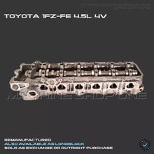 Load image into Gallery viewer, Toyota 1FZ 4.5 loaded  Cylinder Head - Land Cruiser - new carburetor
